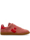 Isabel Marant Bryce Low-top Sneakers In Dark Suede In Pink