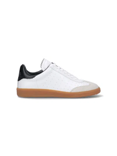 Isabel Marant Low-top Sneaker With Perforated White Leather Upper