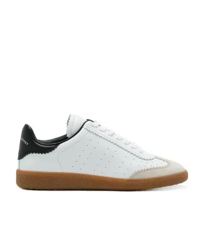 Isabel Marant Low-top Sneaker With Perforated White Leather Upper