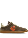 Isabel Marant Bryce Leather-trimmed Suede Sneakers