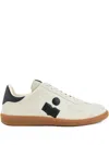 Isabel Marant Brycy Suede-logo Sneakers In Neutral