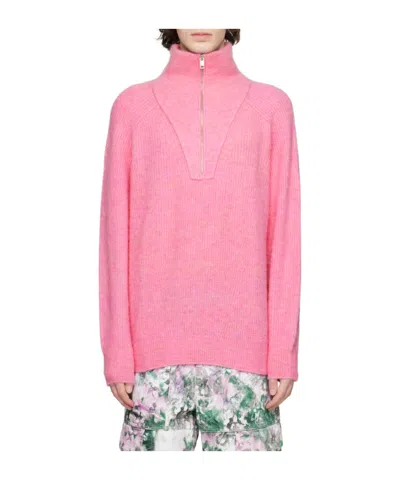 Isabel Marant Bryson Knitted Sweater In Pink