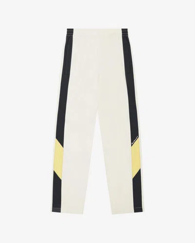 Isabel Marant Cotton Blend Trousers In Yellow