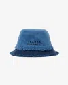 Isabel Marant Bergen Denim Bucket Hat In Blue
