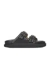 Isabel Marant Buckle Detailed Slip-on Sandals In Black