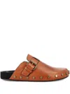 Isabel Marant Buckle-fastening Studded Sandals In Brown