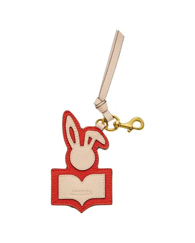 Isabel Marant Bunny Leather Key Holder In Gold