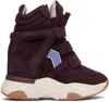 Isabel Marant Burgundy Balskee Sneakers In Burgundy