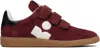 Isabel Marant Burgundy Beth Sneakers In Burgundy