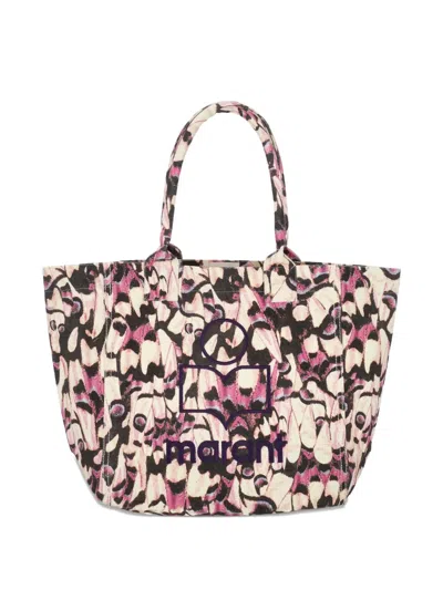 Isabel Marant Butterfly-print Tote Bag In Black