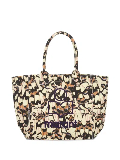 Isabel Marant Butterfly-print Tote Bag In Neutral