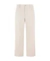 Isabel Marant Button Detailed Straight Leg Trousers In White