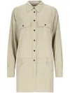 Isabel Marant Button-down Shirt Dress In Green