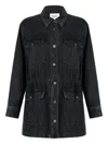 Isabel Marant Button-fastening Cotton Denim Jacket In Black
