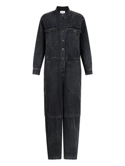ISABEL MARANT BUTTON-FASTENING POCKETED JUMPSUIT
