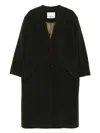Isabel Marant Button-front Patch-pocket Coat In Green