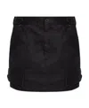 Isabel Marant Button Opening And Closing Skirt In Black