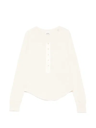 Isabel Marant Button T-shirt In Neutral