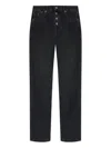 Isabel Marant Belt Loop Denim Trousers In Black