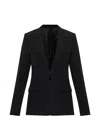 Isabel Marant Feray Tailored Jacket Notch Lapel Design In Black