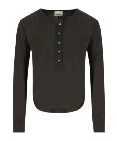 Isabel Marant Button-front Silk Blouse In Black
