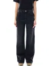 Isabel Marant Belvira Jeans In Faded Black
