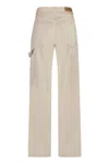 Isabel Marant Wide Leg Beryl Jeans In Ecru In Beige
