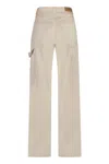 Isabel Marant Wide Leg Beryl Jeans In Ecru In Beige