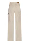 Isabel Marant Wide Leg Beryl Jeans In Ecru In Ecru