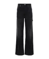 Isabel Marant Bymara Carpenter High-rise Wide-leg Jeans In Black