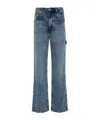 Isabel Marant High-rise Bootcut Denim Jeans With Belt Loops In Blue