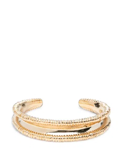 Isabel Marant Byrne Textured Layered-effect Bracelet In Gold