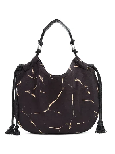 Isabel Marant Byron Cotton Tote Bag In Black