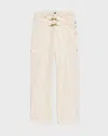 Isabel Marant Byxor Brinley Gul/brun