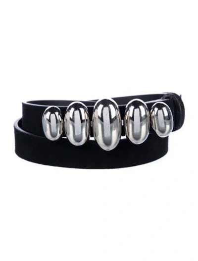 Pre-owned Isabel Marant Calf Leather Belt In Black
