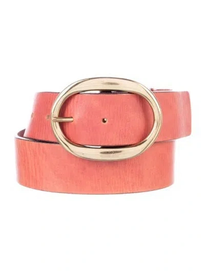 Pre-owned Isabel Marant Calf Leather Belt In Orange