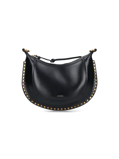 Isabel Marant Calf Leather Shoulder Bag With Soft Lining In Black