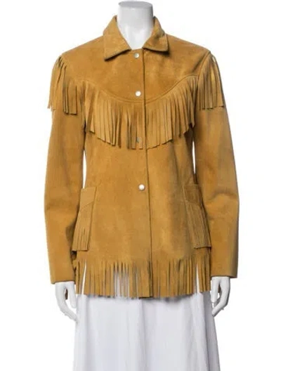 Pre-owned Isabel Marant Calfskin Jacket In Yellow