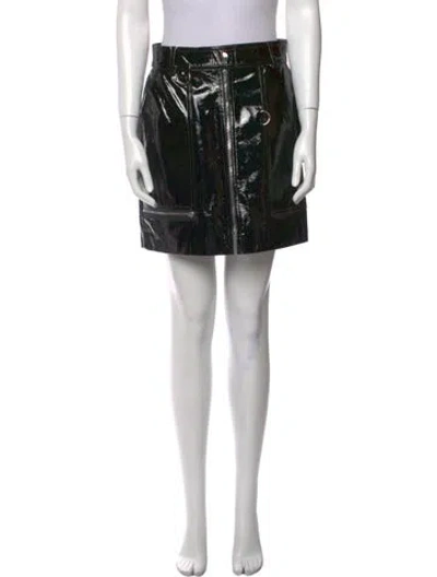Pre-owned Isabel Marant Calfskin Mini Skirt W/ Tags In Black