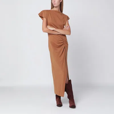 Isabel Marant Camel-coloured Nadela Cotton Dress In Brown