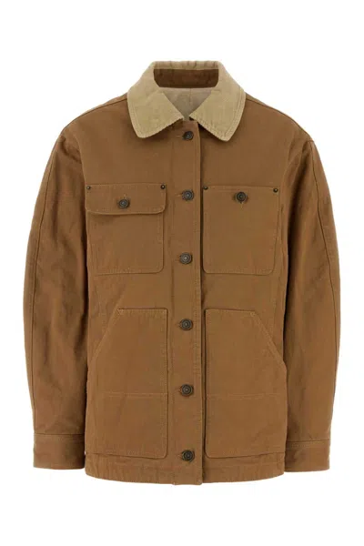 Isabel Marant Camel Denim Ninon Jacket In Brown