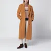 Isabel Marant Camel Wool Blend Coat In Black