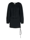 Isabel Marant Dress Drawstring Trimmed Sleeves Pleats
