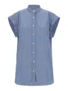 Isabel Marant Reggy Striped Cotton Shirt In Light Blue