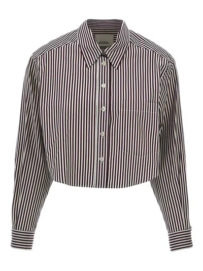 ISABEL MARANT FLEORA CROPPED SHIRT