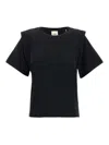 Isabel Marant Crew Neck Short-sleeved T-shirt In Black