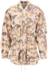 Isabel Marant 'camouflage Utility' Jacket Drawstring In Multicolor