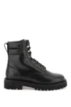 Isabel Marant Black Leather Campa Ankle Boots In Black