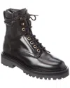 Isabel Marant Campa Leather Combat Boot In Black