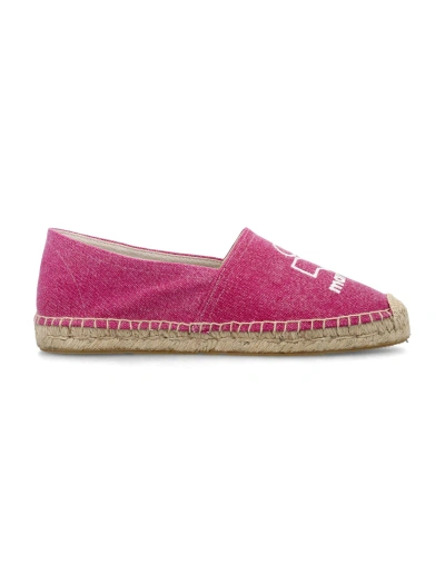 Isabel Marant Canae Logo-embroidered Espadrilles In Pink